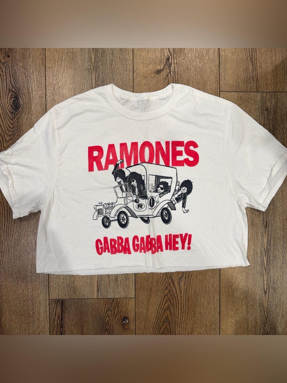 Ramones "Gabba Gabba Hey!" White Graphic Tee